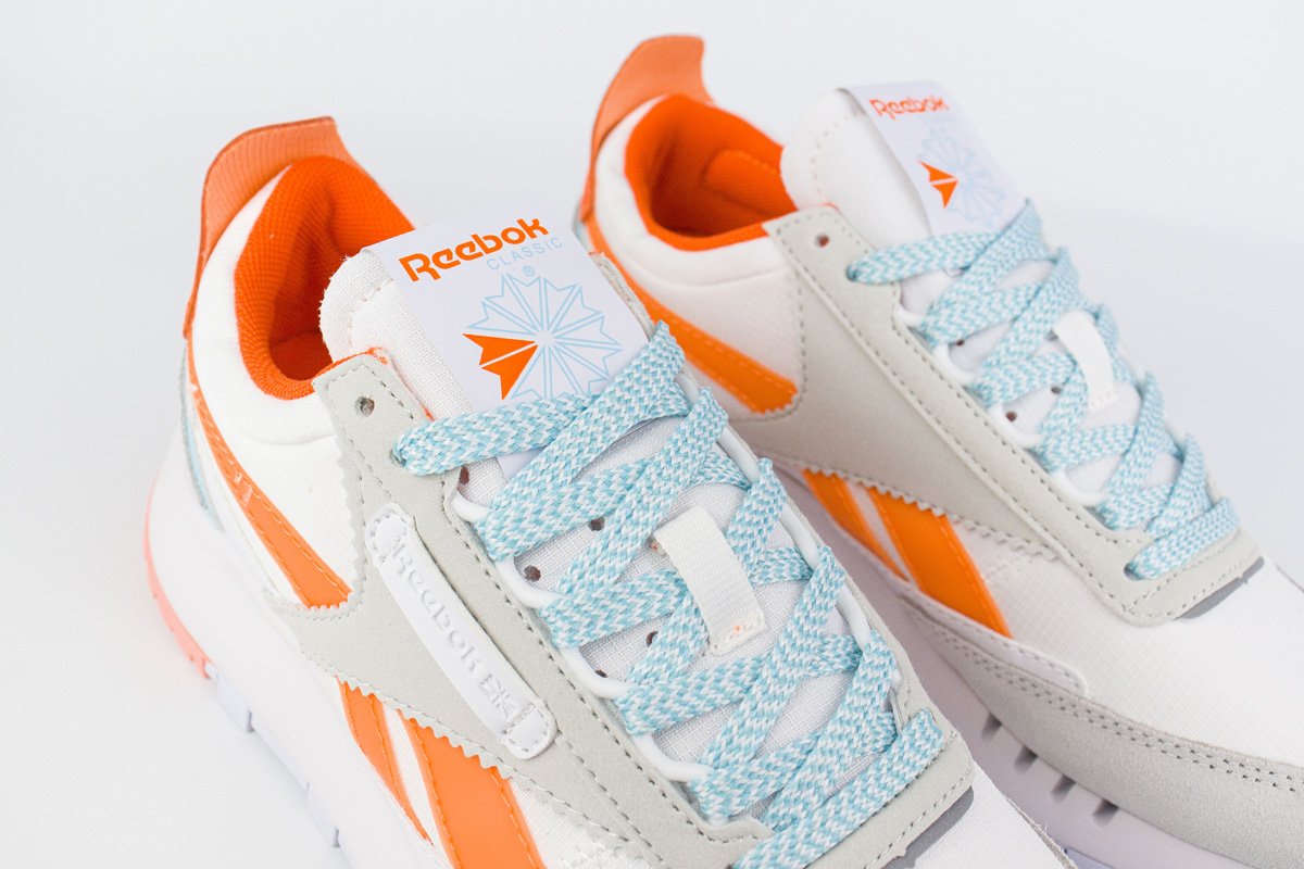 White and orange reebok hotsell